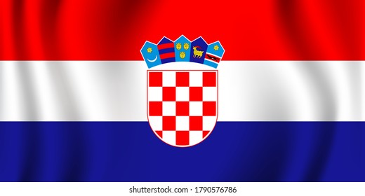 Croatia Flag Image Vector. EPS.file.