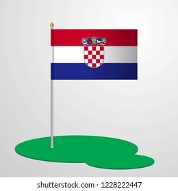 Croatia Flag Pole