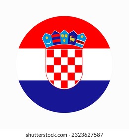 Croatia flag simple illustration for independence day or election