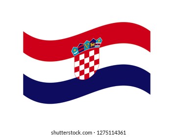 croatia flag vector
