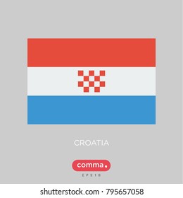 Croatia flag vector