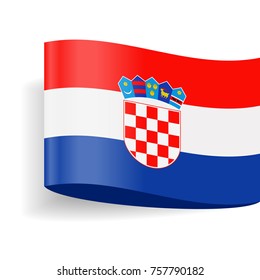 Croatia Flag Vector Icon - Illustration