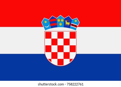 Croatia Flag Vector Icon - Illustration