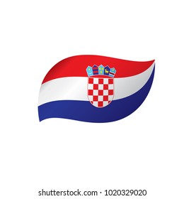 Croatia flag, vector illustration
