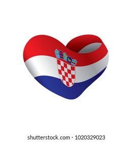 Croatia flag, vector illustration