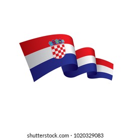 Croatia flag, vector illustration