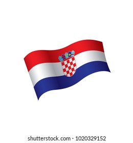 Croatia flag, vector illustration