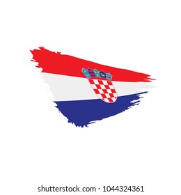 Croatia flag, vector illustration