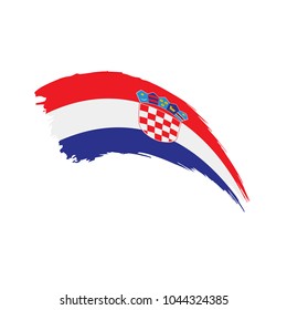 Croatia flag, vector illustration