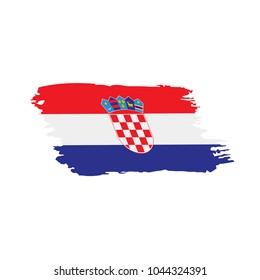 Croatia flag, vector illustration