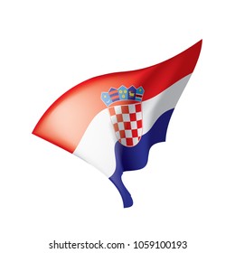Croatia flag, vector illustration