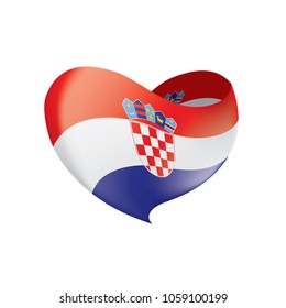 Croatia flag, vector illustration