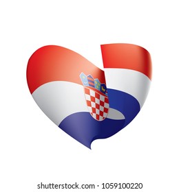 Croatia flag, vector illustration