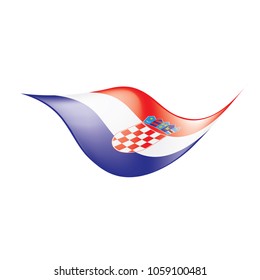 Croatia flag, vector illustration