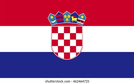 Croatia flag vector illustration