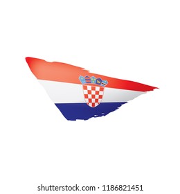 Croatia flag, vector illustration on a white background.