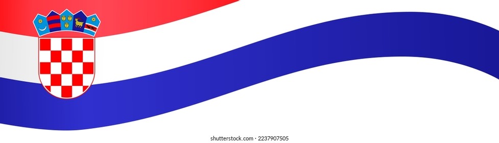 Croatia  flag wave  isolated  on png or transparent background,Symbol Croatia ,template for banner,card,advertising ,promote,and business matching country poster, vector illustration