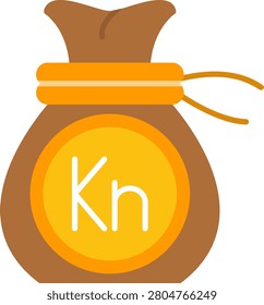 Croatia Flat Style Icon Design