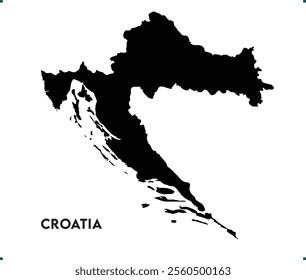 Croatia icon vector design, Croatia Logo design, Croatia's unique charm and natural wonders, Use it in your marketing materials, travel guides, or digital projects, Croatia map logo vector