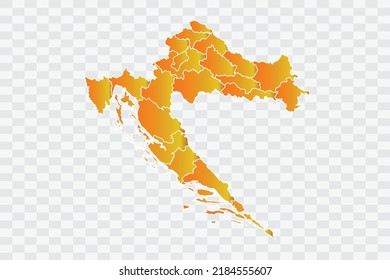 Croatia Map Gold Dust Color on White Backgound png