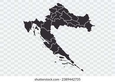 Croatia Map iron Color on White Background quality files Png