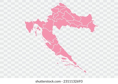 Croatia Map Rose Color Background quality files png