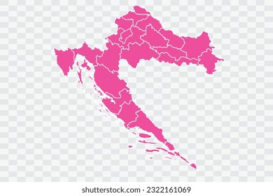 Croacia Mapa de rosa Color de fondo archivos png