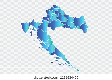 Croatia Map teal blue Color Background quality files png