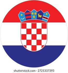 kroatische Nationalflagge, Vektorgrafik 