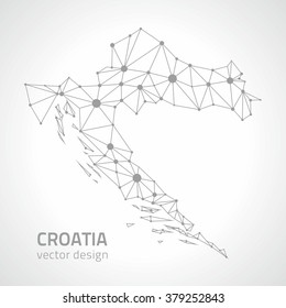 Croatia outline map