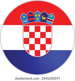 Vector Nacional de la Bandera de Croacia