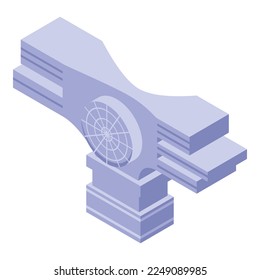 Croatia statue icon isometric vector. City culture. Tourist europe