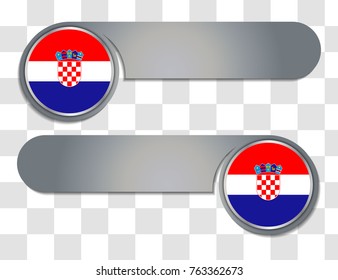 croatia vector flag illustration. vector match scoreboard illustration. eps10.
