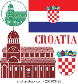 Croatia. Vector Illustration