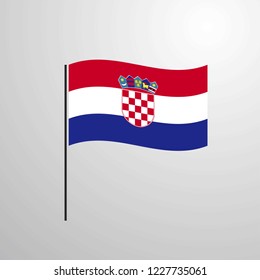 Croatia waving Flag