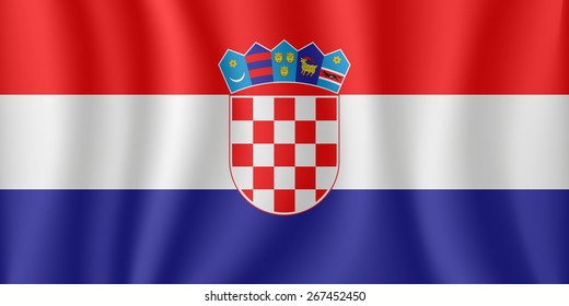 Croatia waving flag
