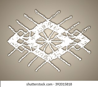 Crochet fringe element