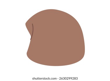 Crochet Hat. Knitted Winter Head Fashion accessory cap clothing technical illustration. Vector headgear for Men, women, unisex style, flat template CAD mockup sketch outline isolated