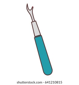 Crochet Hook isolated icon