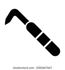 crochet hook Vector glyph icon Design 