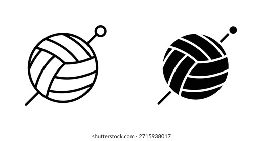 Häkeln Symbol Design-Kollektion. Vektorzeichen und Symbol für UI-Designs