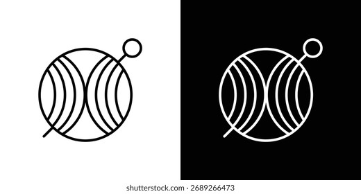 Crochet icon Editable stroke vector pack, suitable for web designs.