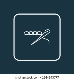 Crochet icon line symbol. Premium quality isolated knitting element in trendy style.
