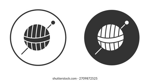 Häkeln Symbol Zeichen Paket. Vektorsymbole für grafische Designs