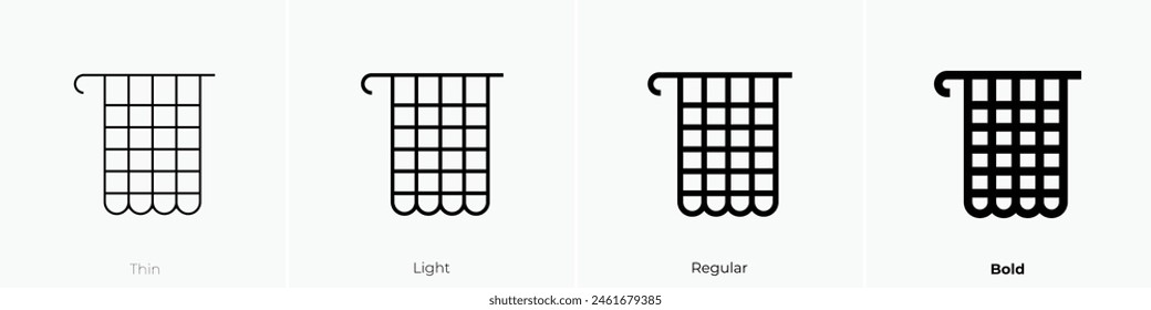 crochet icon. Thin, Light Regular And Bold style design isolated on white background