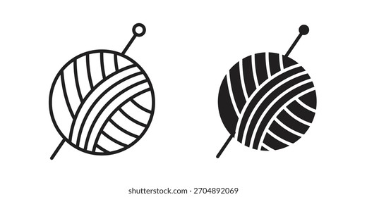 Crochet icon vector collection. vector stock symbol illustrations