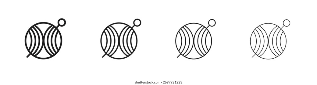 Crochet icon vector illustration. EPS 10 editable vector.