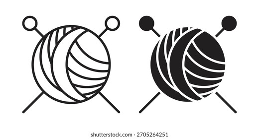 Crochet icon Vector isolated design element. EPS10