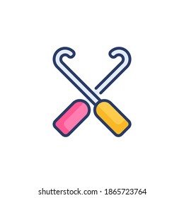 Crochet icon in vector. Logotype