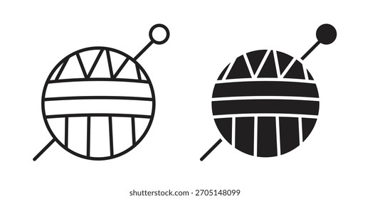 Crochet icono de Vector de diseños modernos planos y de trazo